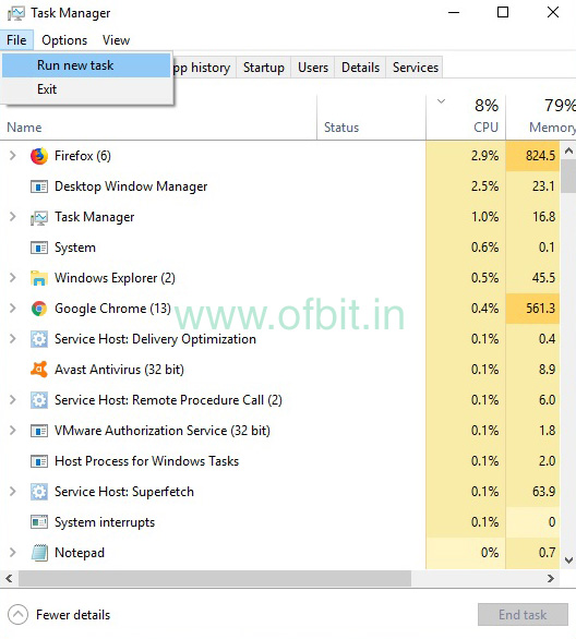 run task manager as admin