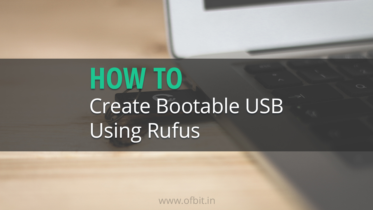 rufus create bootable usb image