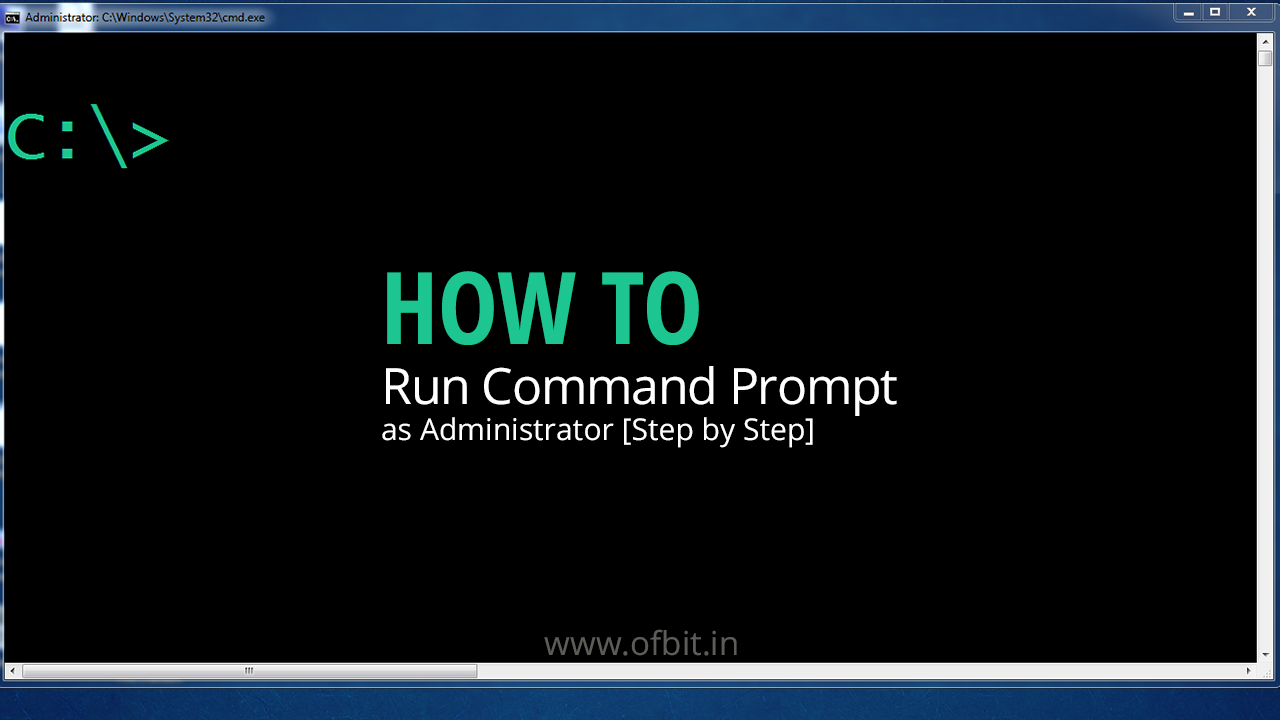 How-to-Run-Command-Prompt-as-Administrator-Ofbit.in