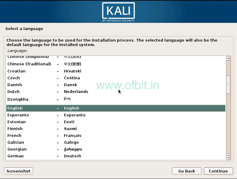 Kali-Linux-Select-Language-Ofbit.in
