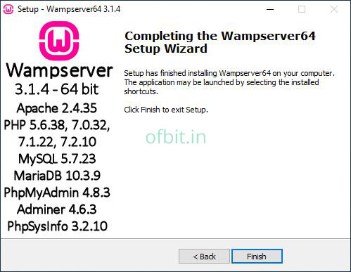 WAMP-Server-Finish-Ofbit.in