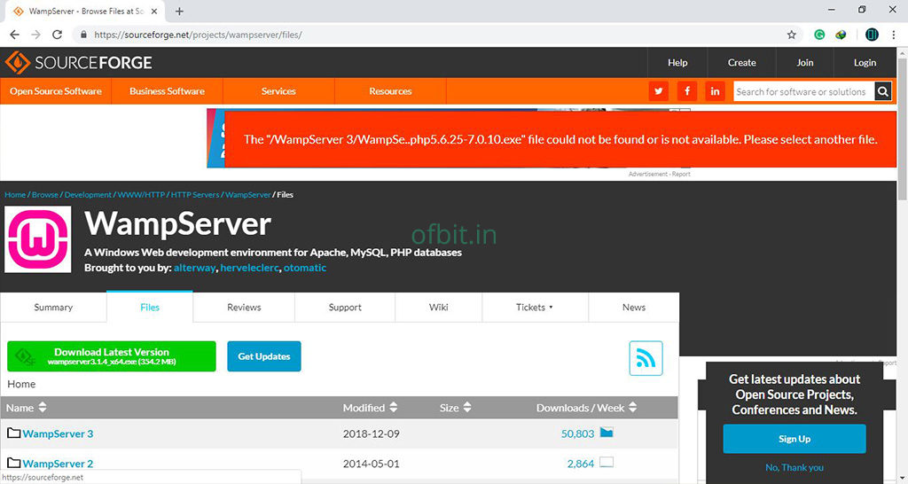 WAMP-Sourceforge.net-Download-Ofbit.in