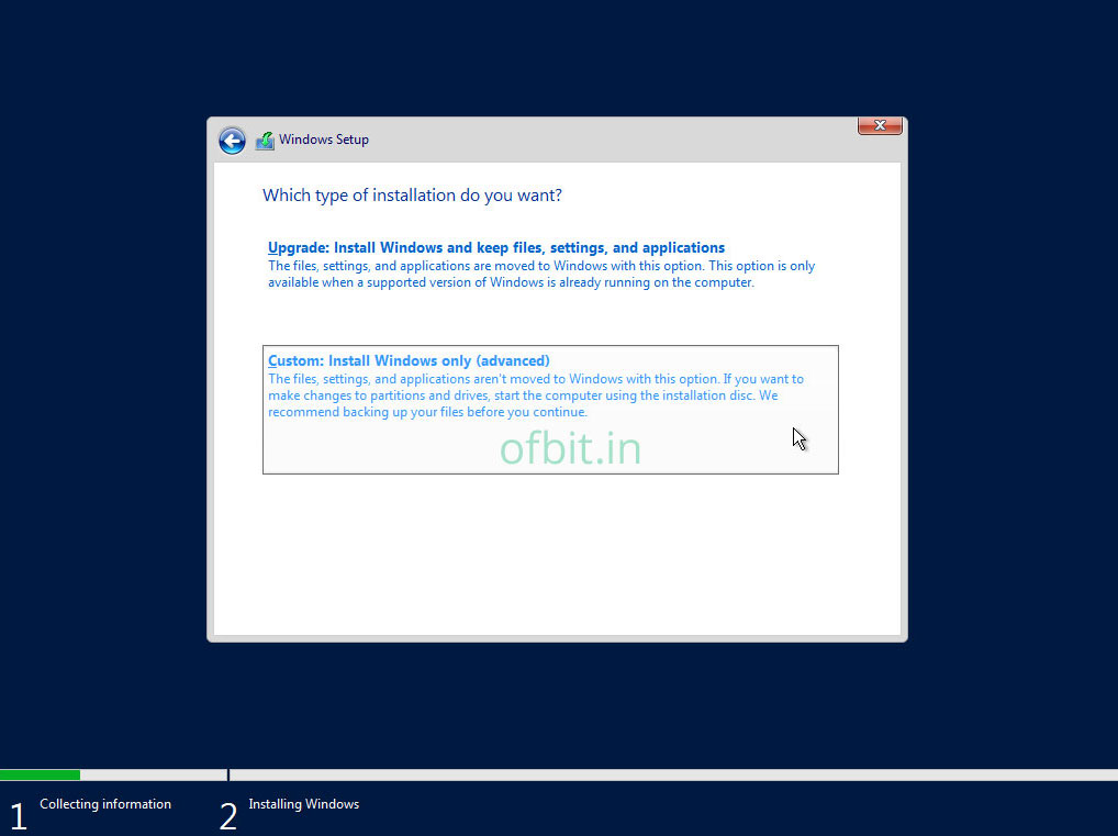 How-To-Install-Windows-10-Custom-Install-Ofbit.in