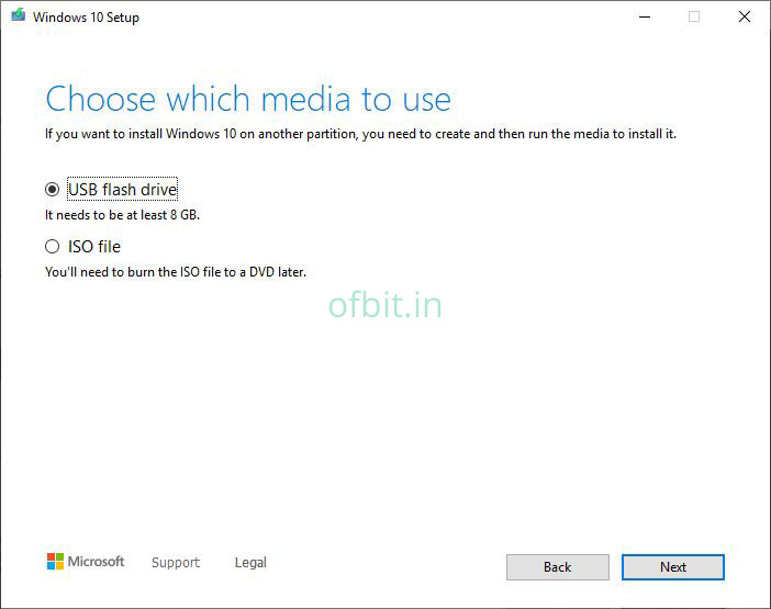 Windows-10-Microsoft-Media-Creation-Tool-Choose-USB-flash-Ofbit.in