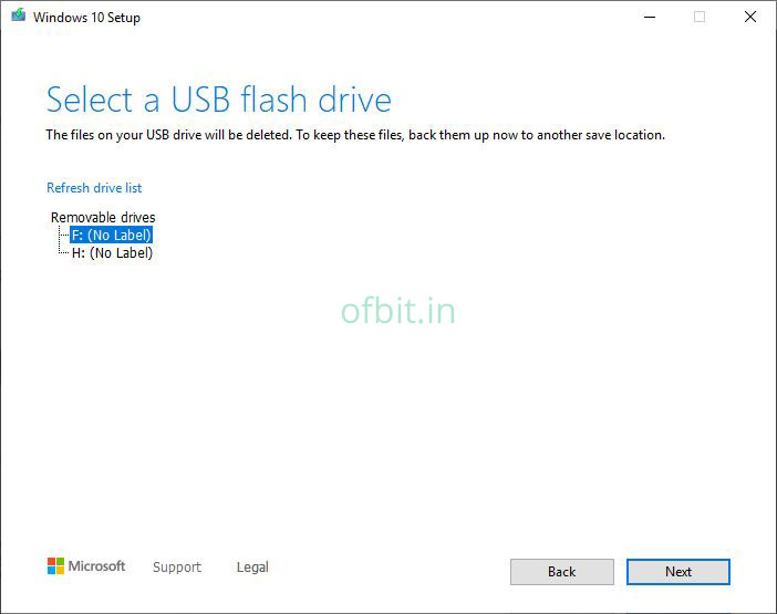 Windows-10-Microsoft-Media-Creation-Tool-Select-USB-flash-Ofbit.in