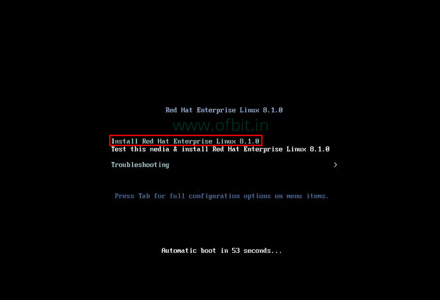 RHEL 8 Installation Step by Step with Screenshots OFBIT