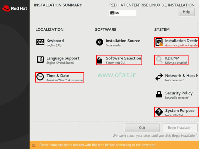 RHEL-8-Installation-Configuration-Summary