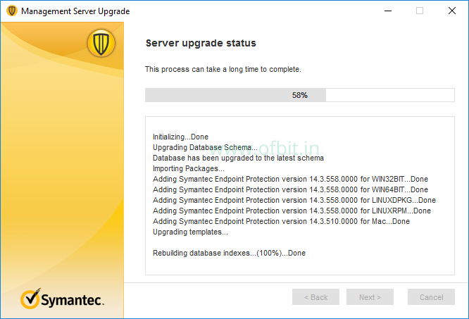 symantec endpoint protection sepm