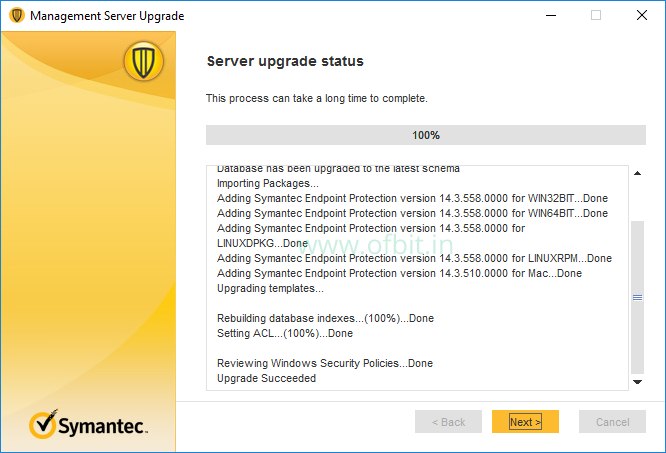 upgrade symantec endpoint protection manager 14