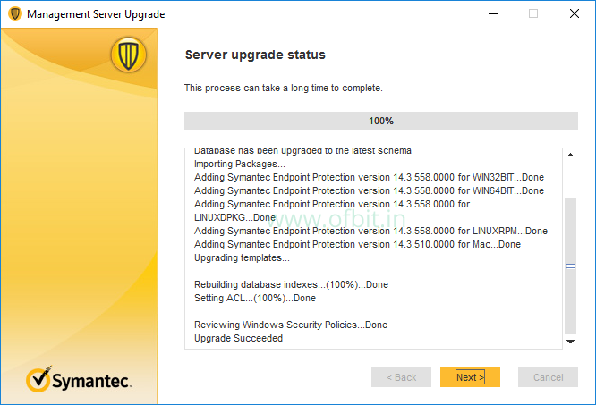 how to upgrade symantec endpoint protection manager 12.1.6 to 14