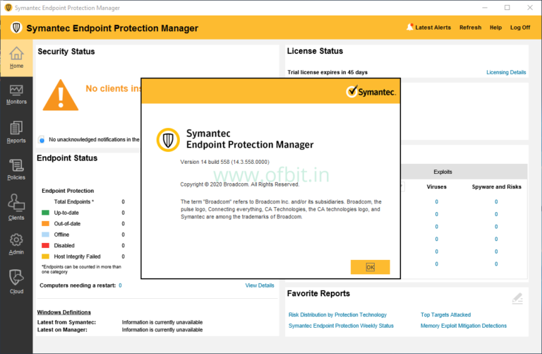 symantec endpoint manager move database