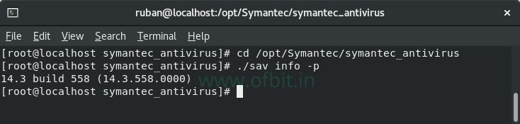 Install-Symantec-Endpoint-Protection-version-check-in-Linux-OS-Ofbit.in