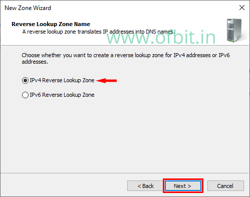Reverse Lookup Zone-Select IPv4-Ofbit.in