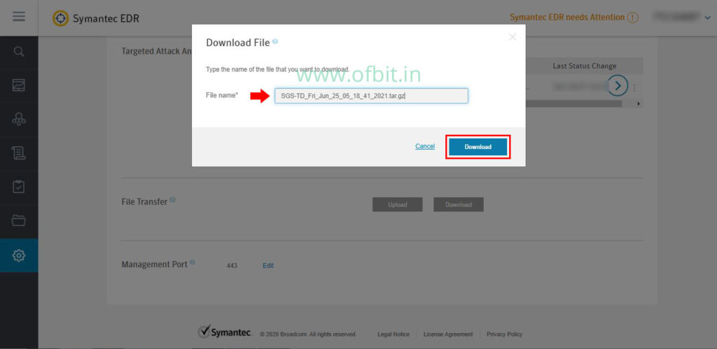 Download Symantec EDR Diagnostics Log-Ofbit.in