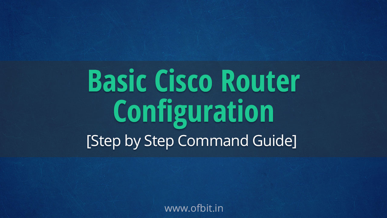 router configuration command