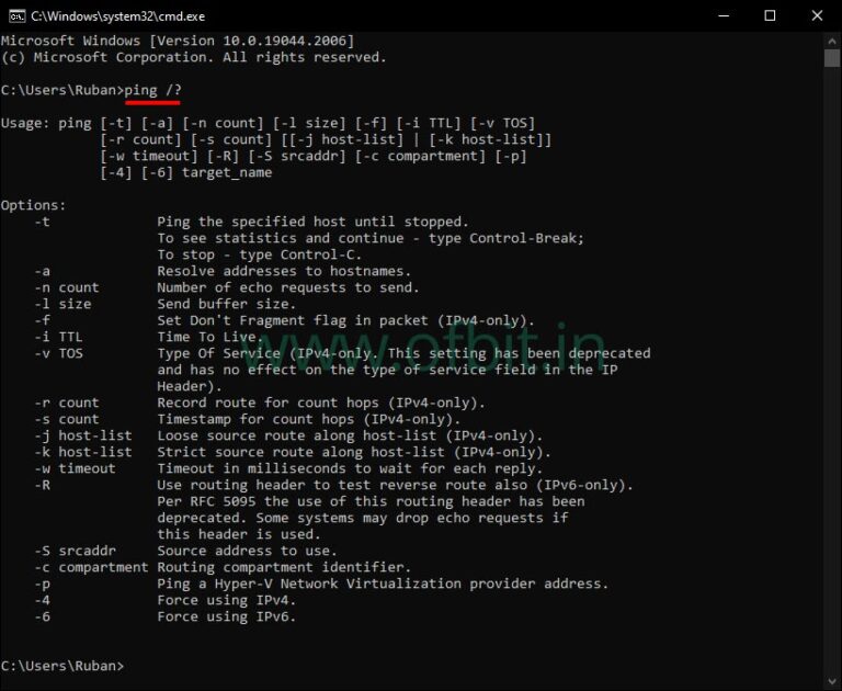 How To Use The Ping Command In Windows To Test The Network Connectivity ...